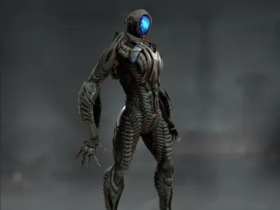 Robot from Lost in Space Low-poly 3D model