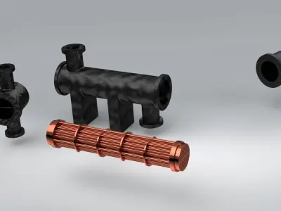 Heat Exchanger Model 3D model