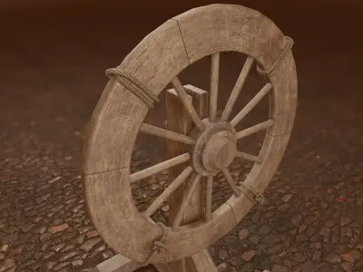 Inquisition - Wheeling Low-poly 3D model