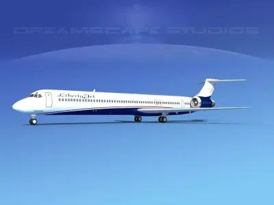 McDonnell Douglas MD-90 Liberty Jet 3D model