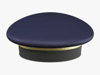 Army Service Cap PBR Low-poly 3D model