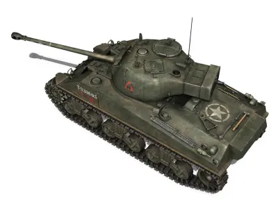 Sherman MK VC Firefly - Tryniec 3D model