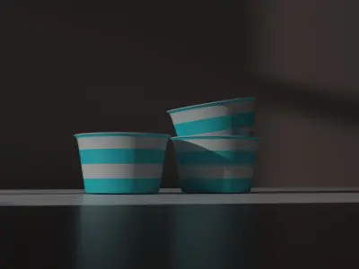 ICECREAM BOX 3D model Low-poly 3D model