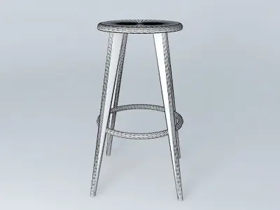 High Stool Jean Prouvé 1942 Free 3D model