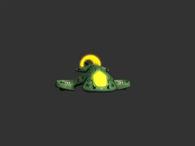 Phantom Space Ship Low-poly 3D model
