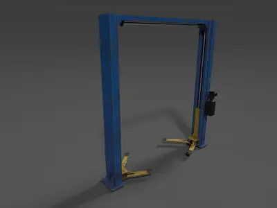 Car Lift Low-poly 3D model