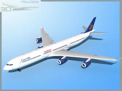 Falcon3D A340-600 Egypt Air 3D model