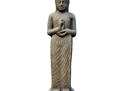 Garden sculpture Standing Buddha 3D model