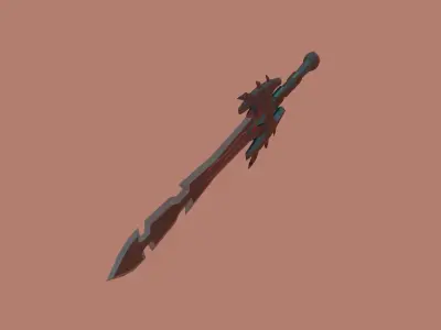 Low poly Demon Sword Free low-poly 3D model