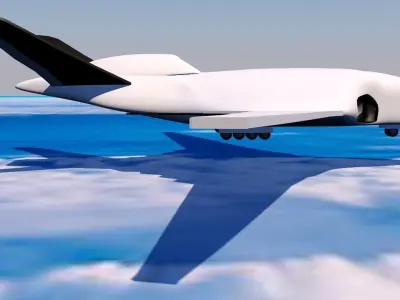 plane Future Russian Special Purpose Aircraft PAK TA 3D model