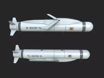 TL-20 TL20 glide bomb Low-poly 3D model