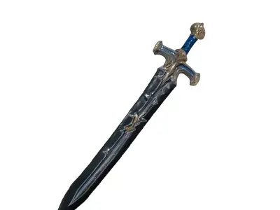 Fantasy Ornate Sword GameReady Asset Low-poly 3D model