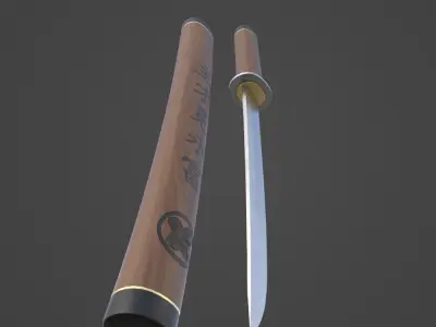 Tanto - Gameready Asset Low-poly 3D model