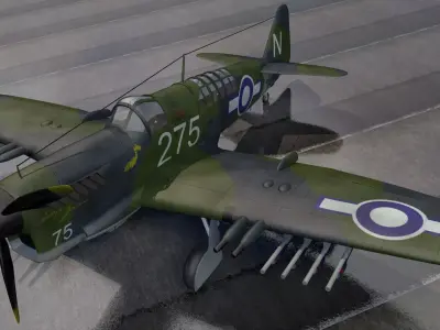 Fairey Firefly Mk-1 3D model