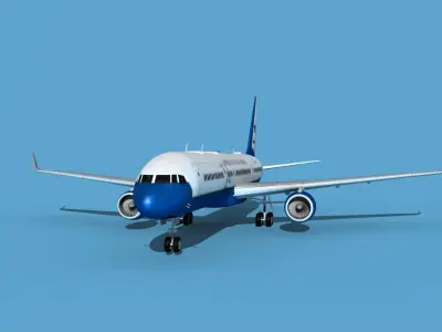 Boeing C-32B Air Force 2 Upgraded 3D model