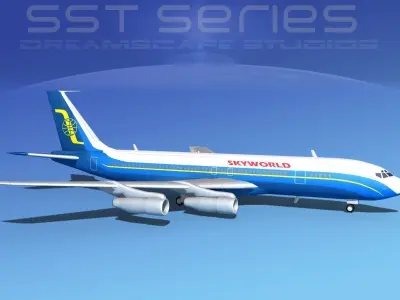 Boeing 707-320 SS Skyworld 3D model