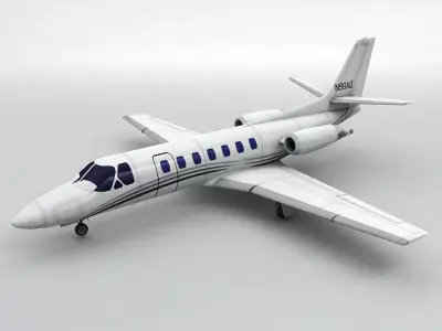 Cessna Citation Encore Aircraft Low-poly 3D model