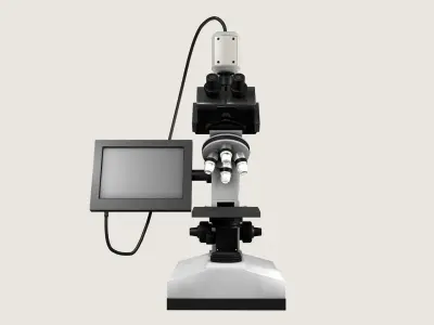 Microscope 3D model get