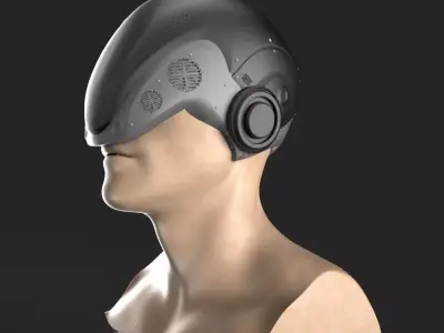 FREE SCIFI HELMET Free low-poly 3D model