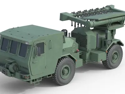 5 Military Vehicles Collection v33 Low-poly 3D model