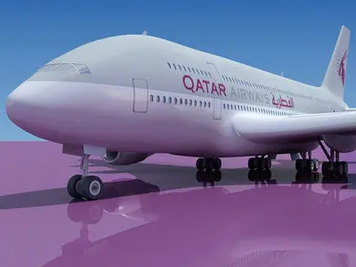 Qatar Airways 3D Model 3D model