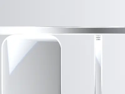 Abstract Clear Side Table Free 3D model
