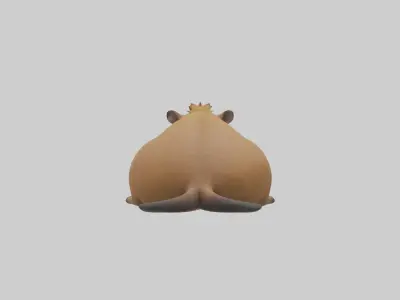 Capybara Model 1 Low-poly 3D model