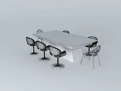 Dining Table Romeo Free 3D model