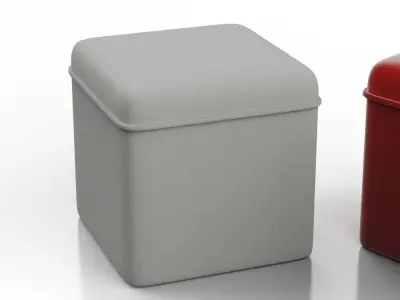 Ottoman cube stool Free 3D model