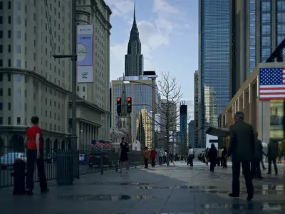 Wall Street 3D model