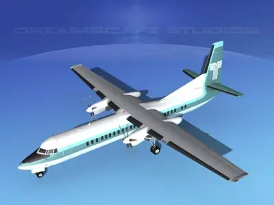 Fokker F-60 Transamerica 3D model