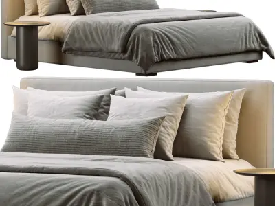 RH Modena Bed 3D model