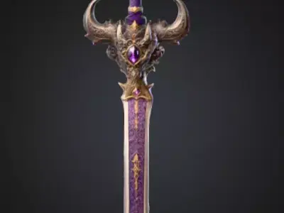 Eclipse Blade Low-poly 3D model