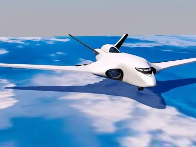 plane Future Russian Special Purpose Aircraft PAK TA 3D model