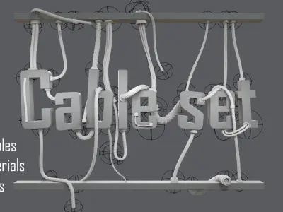 cable set 01 3D model
