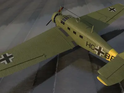 Junkers W 34 3D model