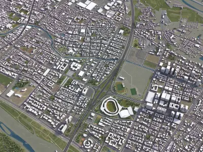 Zhubei Low-poly 3D model