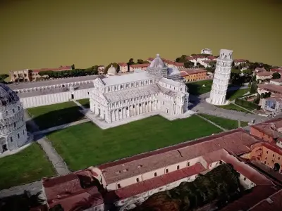 Piazza dei Miracoli - Pisa - Videogrammetry scan 3D model