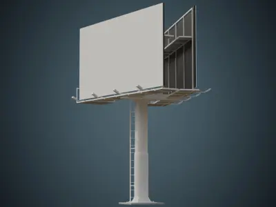 Billboard 2A Low-poly 3D model