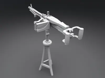 M60 LMG scale model 3D print model