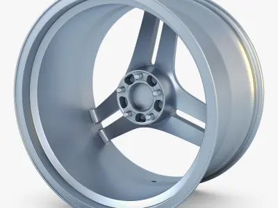Vossen VPS-317 19 wheel silver 3D model