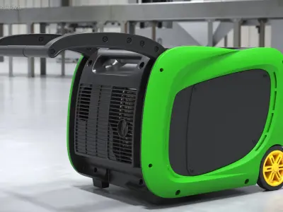 Portable Dual Fuel Inverter Generator 3D model