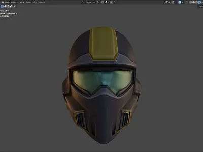 Helldivers 2 - Diver2 Helmet Low-poly 3D model