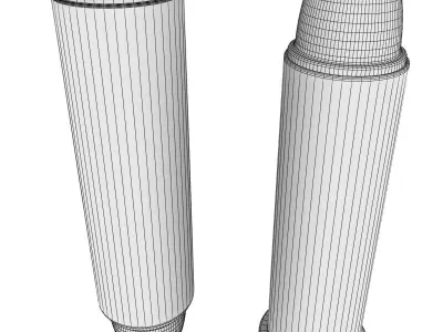 357 Magnum Cartridge 3D model