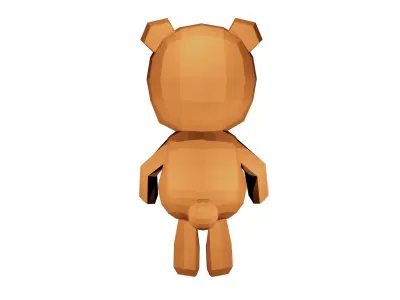 Brown Bear Low-poly 3D model