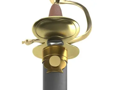 British sword Free 3D model