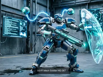 Sci-Fi Heavy Soldier Equipment Pack