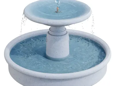 Campania - Esplanade Fountain 3D model