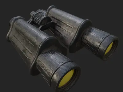 binocular Binocular 3D model mid poly Free 3D model