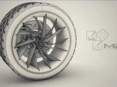 Blade Rim Low-poly 3D model